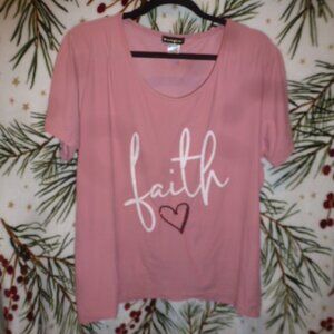 Super soft cute  Pink Women’s T-shirt with graphics 3X
